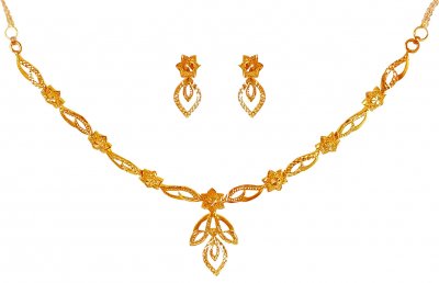 22kt Gold Light Necklace Set ( Light Sets )