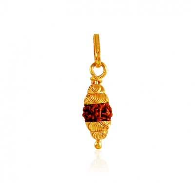 22k Gold Rudraksh Pendant ( Ganesh, Laxmi and other God Pendants )