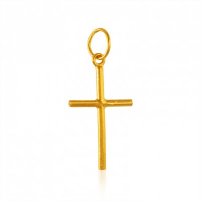 22 Kt Gold Cross Pendant  ( Jesus Cross Pendants )