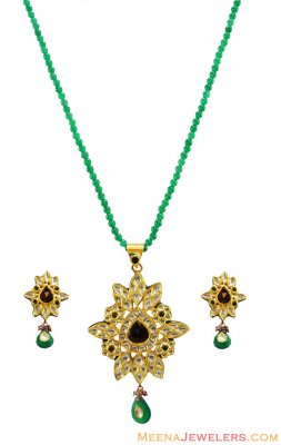 Antique Kundan Set(22K) ( Antique Pendant Sets )