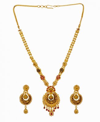 22kt Gold Necklace Set  ( Gold Designer Sets )