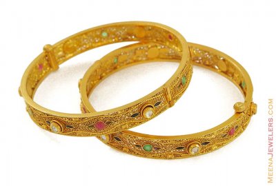 22K Antique Kadas ( Antique Bangles )