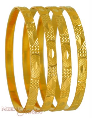 22Kt Gold Bangles ( Set of Bangles )