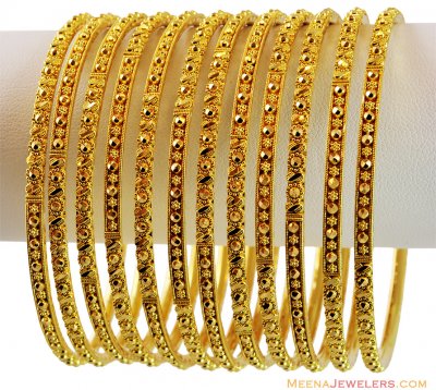 Designer Filigree(12 pc)Bangles Set ( Set of Bangles )