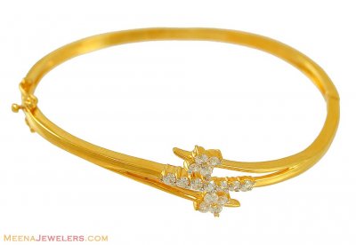 22k Kada With Star Signity ( Stone Bangles )