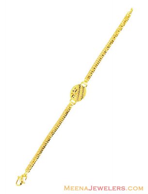 22K Gold Watch Shaped Kids Bracelet ( 22Kt Baby Bracelets )