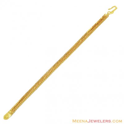 22k Solid Mens Fancy Bracelet ( Men`s Bracelets )