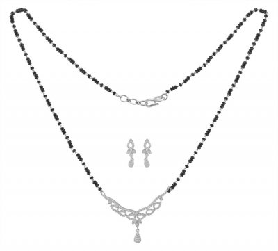 18Kt Gold Diamond Mangalsutra Set ( Diamond MangalSutras )