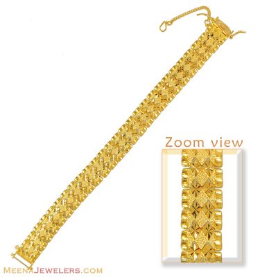 Yellow Gold Bracelet (22kt) ( Men`s Bracelets )