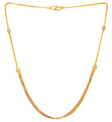 22KT Gold Designer Necklace Chain  ( 22Kt Gold Fancy Chains )