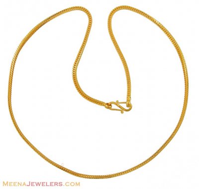 22Kt Gold Plain Chain ( Plain Gold Chains )