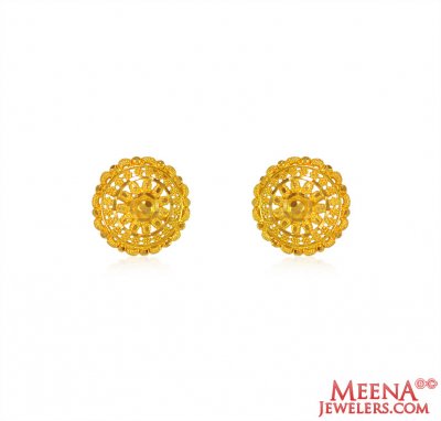 22k Gold Earings ( 22 Kt Gold Tops )