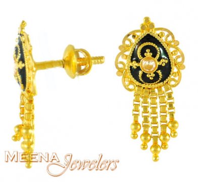 Gold Fancy Earrings ( 22Kt Gold Fancy Earrings )