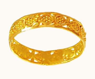 22k Gold Filigree Band  ( Ladies Gold Ring )