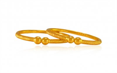 22Karat Gold Baby Kada (2 Pcs) ( Baby Bangles )