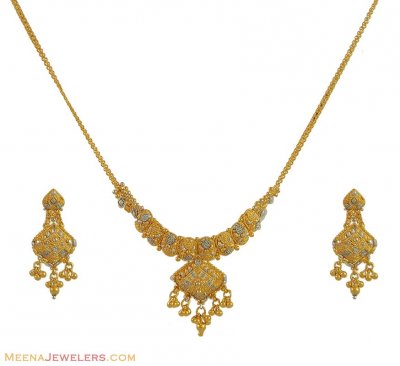 Gold Two Tone Set  ( 22 Kt Gold Sets )