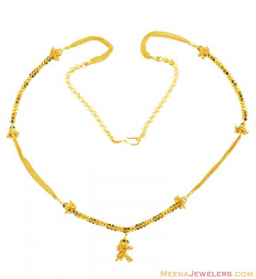 22k Meenakari Chain (24 inches) ( 22Kt Long Chains (Ladies) )