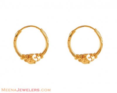 Gold tiny hoops ( Hoop Earrings )