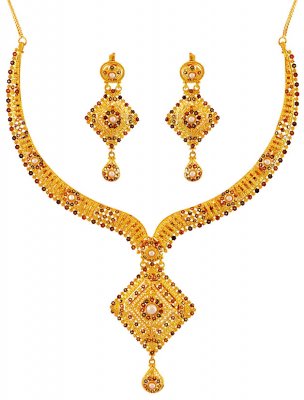 22K Designer Necklace Set ( 22 Kt Gold Sets )