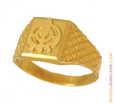 22Kt Gold Khanda Ring ( Religious Rings )