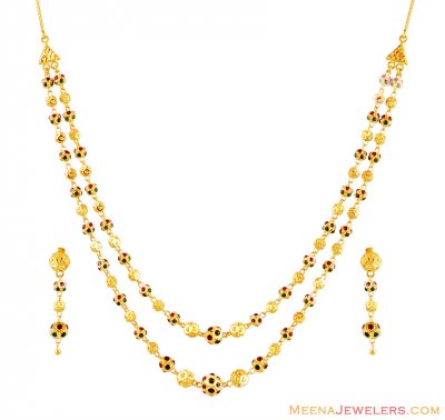 22k Layered Necklace Set ( Light Sets )