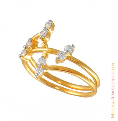 Gold Signity Ring ( Ladies Signity Rings )