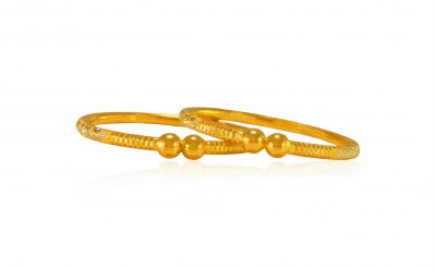 22K Kids Bangle (2 Pcs) ( Baby Bangles )