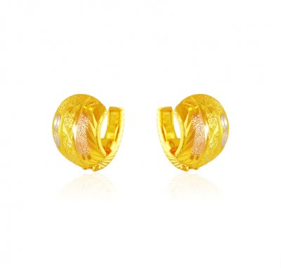 22k Gold  ClipOn Earrings ( Clip On Earrings )