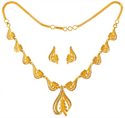 22 Karat Gold Necklace Set ( Light Sets )