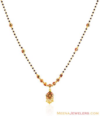 Meenakari 22k Gold Mangalsutra  ( MangalSutras )