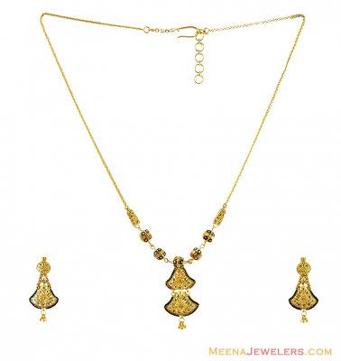 22k Meenakari Necklace Set ( Light Sets )