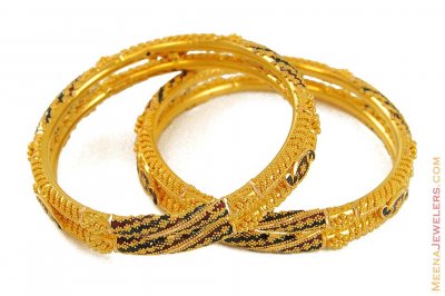 Designer Meenakari Kadas(2 pcs) ( Kadas )