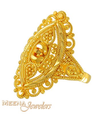 22Kt Baby Filigree Ring ( 22Kt Baby Rings )