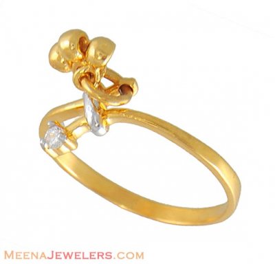 22Kt Gold Signity Ring ( Ladies Signity Rings )