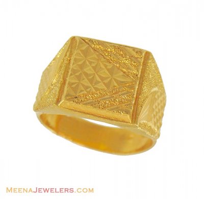 Exquisite Mens Ring (22kt) ( Mens Gold Ring )
