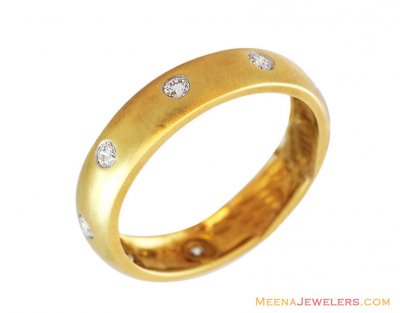 18K Gold Diamond Band ( Diamond Rings )