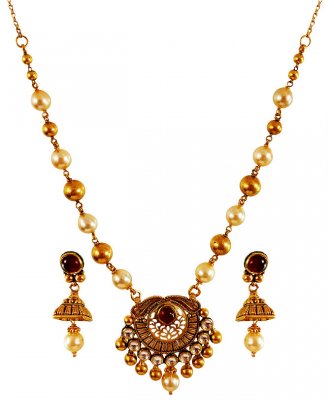 22Karat Gold Antique Set ( Antique Necklace Sets )