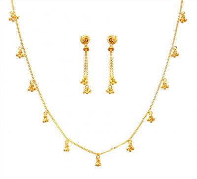 22K Gold light Necklace Set  ( Light Sets )