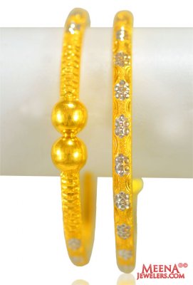 22karat Gold Kada (2PCS) ( Gold Bangles )