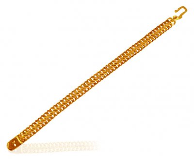22KT Gold Mens Bracelet ( Men`s Bracelets )