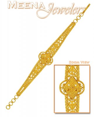 22Kt Gold Filigree Work Bracelet ( 22Kt Baby Bracelets )