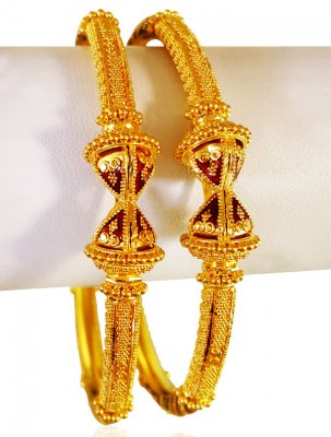 22kt Gold Designer Kada (2Pcs) ( Kadas )