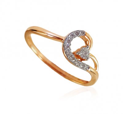 18kt Rose Gold Diamond Ladies Ring ( Diamond Rings )