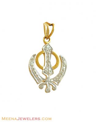 KHANDA Diamond Pendant (18K) ( Diamond Pendants )