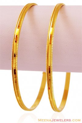 22K Gold Bangles (2 PC) ( Gold Bangles )