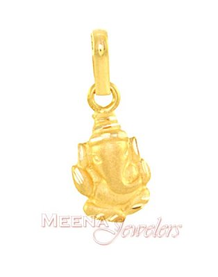 Gold Ganesh Pendant ( Ganesh, Laxmi and other God Pendants )