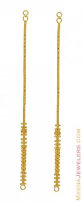 22K Indian Ear Chains ( Gold Ear Chains )