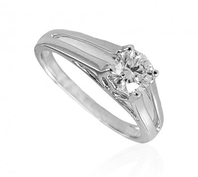 18kt White Gold Ladies Ring  ( Diamond Rings )