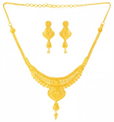  22 Karat  Gold Necklace Set ( 22 Kt Gold Sets )
