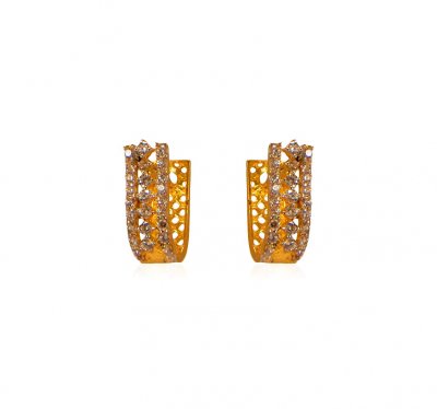 22K Gold  Clip On Earrings  ( Clip On Earrings )